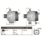 Denso Car Alternator 12V fits Nissan Interstar 2002-2006