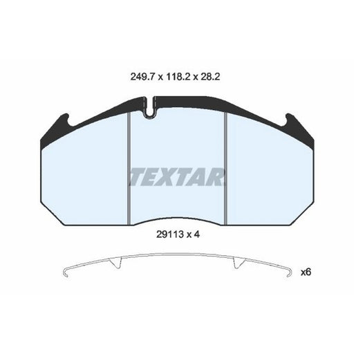 Textar Front Brake Pad Set 2911303