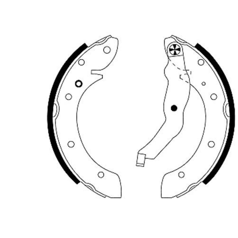Mintex Brake Shoe Set Axle Kit MFR382