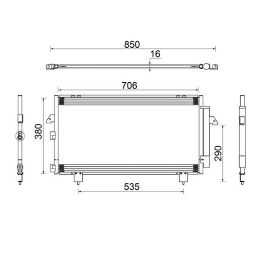 Mahle Air Conditioning Condenser AC 796 000S
