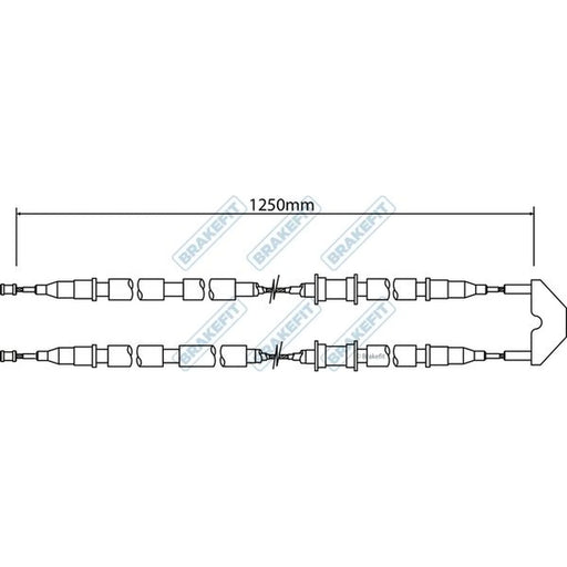 Apec Handbrake Cable Rear BBC3451