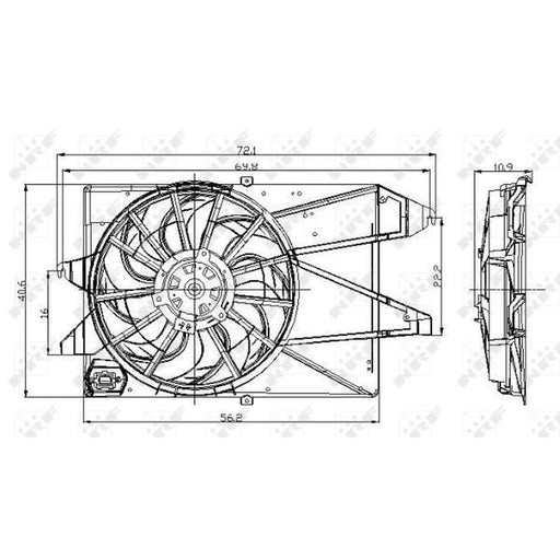 NRF Engine Cooling Fan 47005
