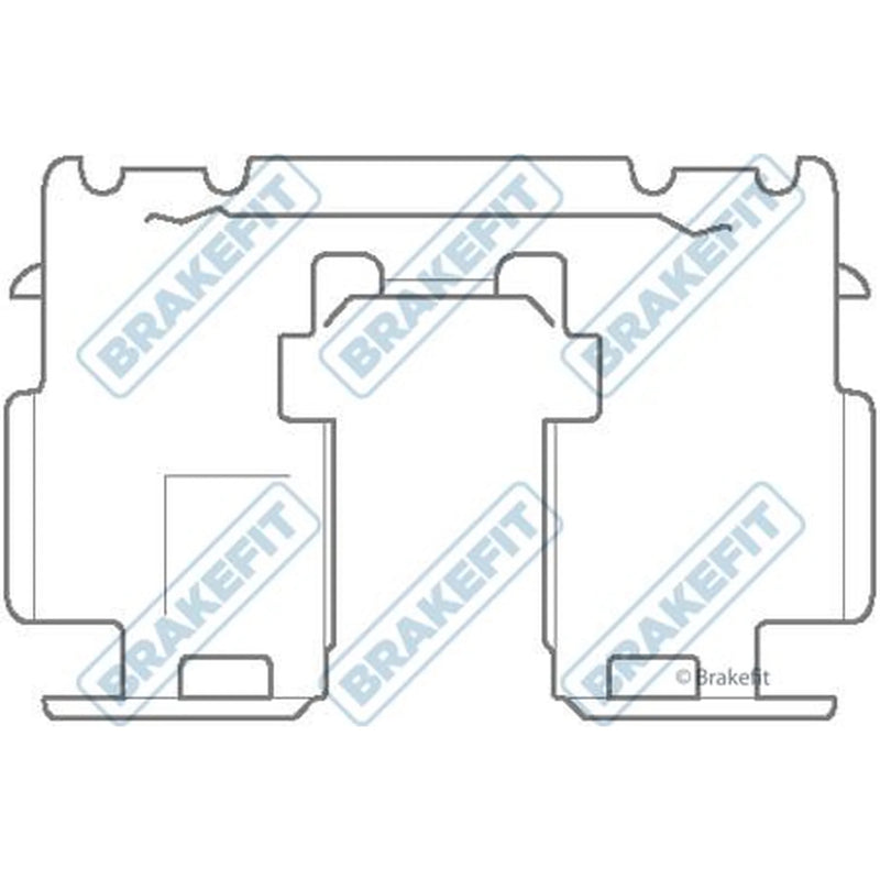 Apec Brake Pad Accessory Fitting Kit Rear BKT1144