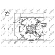NRF Engine Cooling Fan 47748