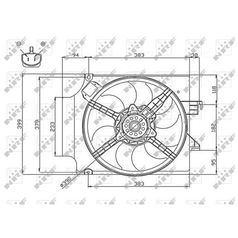 NRF Engine Cooling Fan 47748