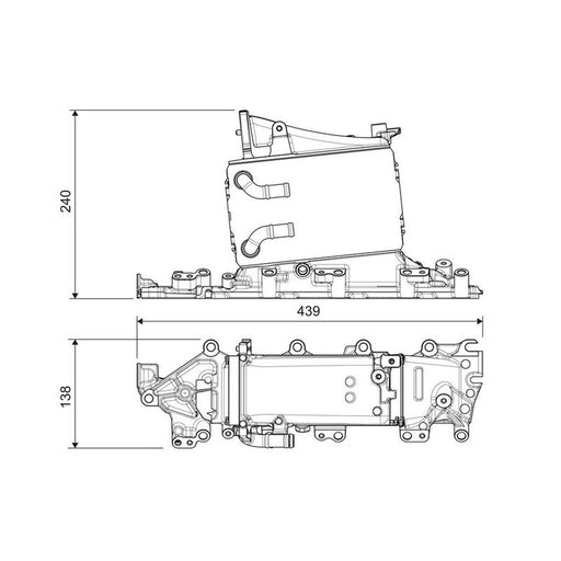 Valeo Intercooler (Charge Air Cooler) 822935