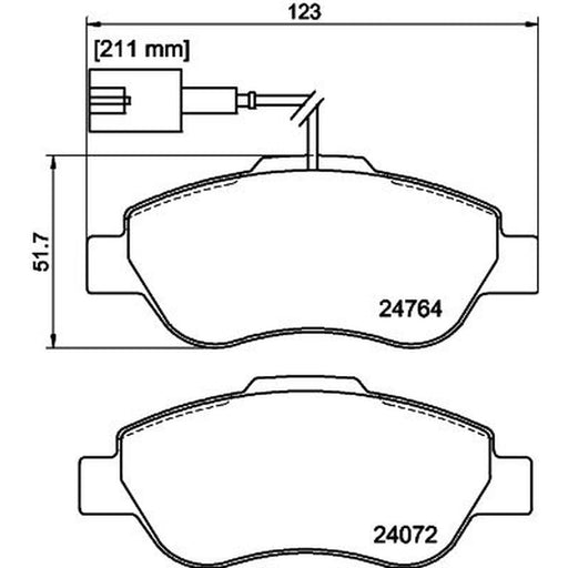 DON Front Brake Pad Set PCP1567