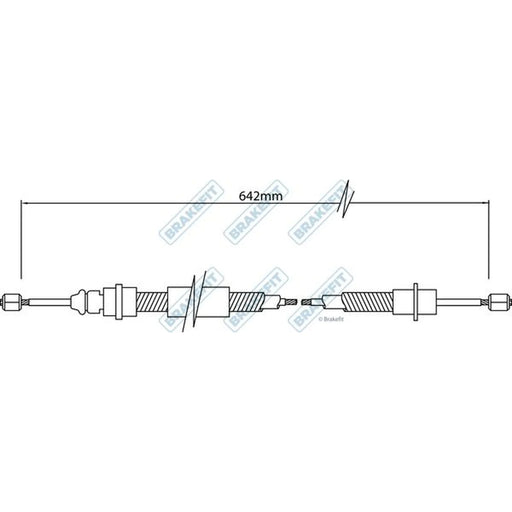 Apec Handbrake Cable Right Rear BBC3348
