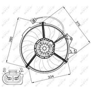 NRF Engine Cooling Fan 47474