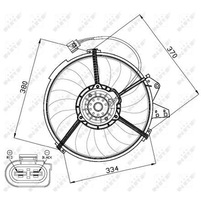 NRF Engine Cooling Fan 47474