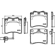 Mintex Front Brake Pad Set MDB2095