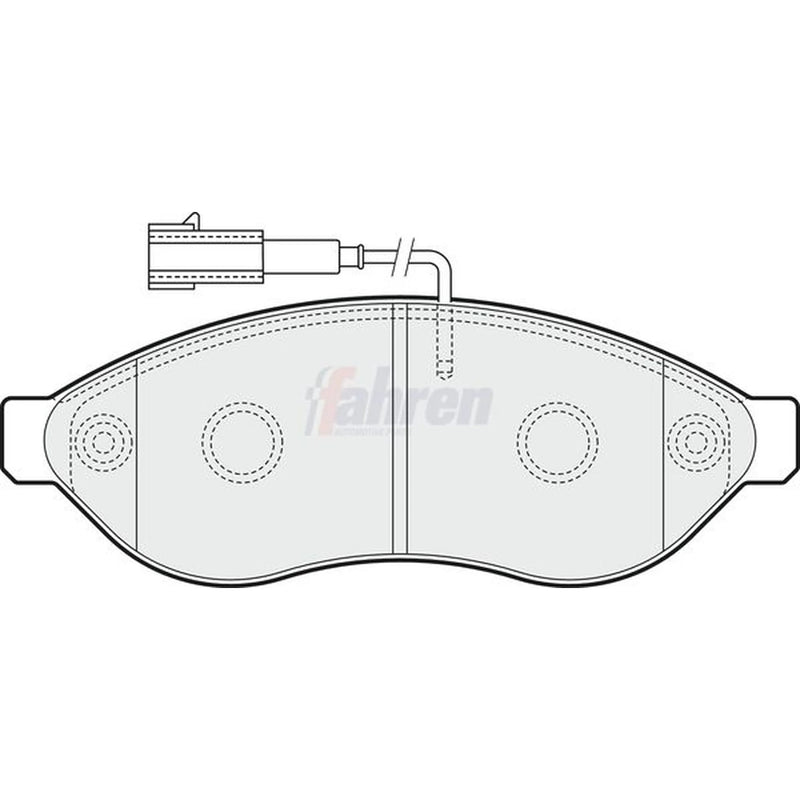 Fahren Front Brake Pad Set fits Citroën Relay III 2006-2023 2.0 2.2 3.0