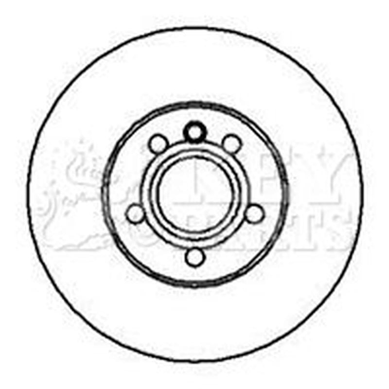 Key Parts 2 x Vented Front Brake Discs KBD4250-x2
