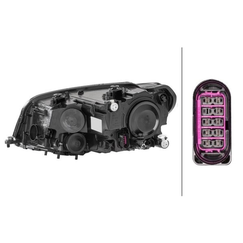 Hella Headlight Headlamp H21W Right 1EA 012 286-061