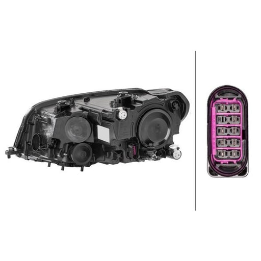 Hella Headlight Headlamp H21W Right 1EA 012 286-061