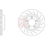 Apec 2 x Front Perforated/Vented Brake Discs DSK3360