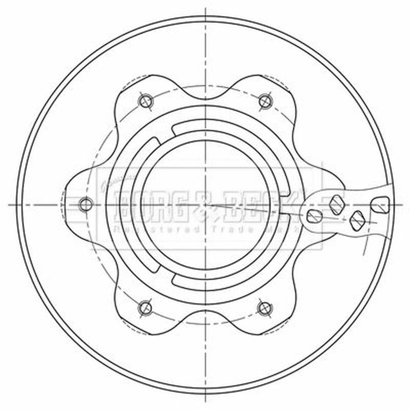 Borg & Beck 2 x Vented Rear Brake Discs BBD32859-x2
