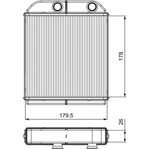 Valeo Heater Matrix Core Heat Exchanger 811538