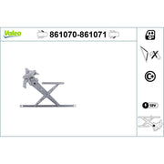 Valeo Electric Window Regulator Lifter Right Front 861071