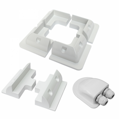 Photonic Universe Solar panel mounting set with heavy duty corner brackets - Dyna-mo Solar - Van Life Living
