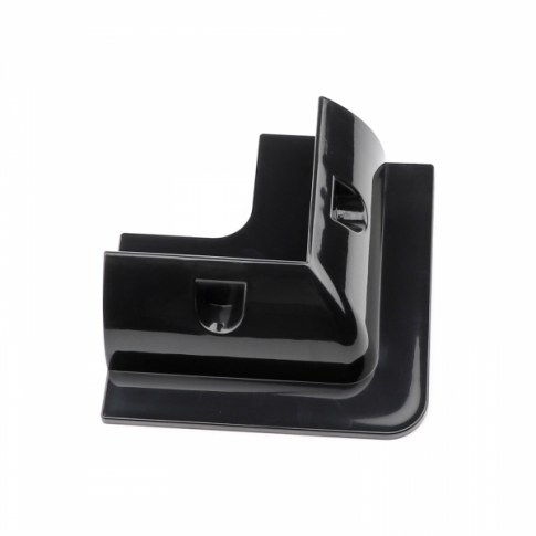 Photonic Universe Set of 4 lightweight black plastic corner mounting brackets - Dyna-mo Solar - Van Life Living