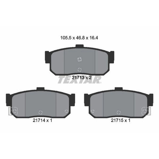 Textar Rear Brake Pad Set 2171301