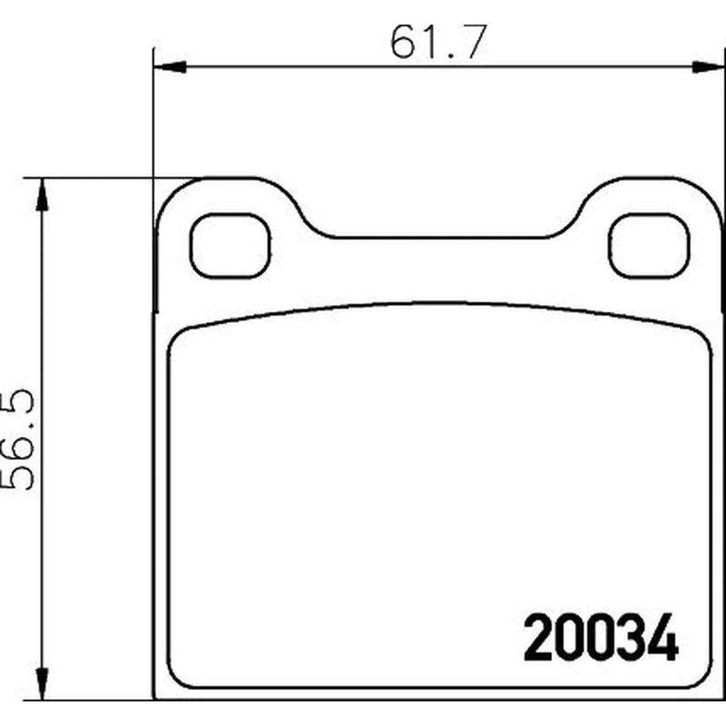 DON Front Brake Pad Set PCP2095