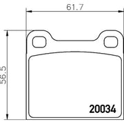 Mintex Front Brake Pad Set MDB1002