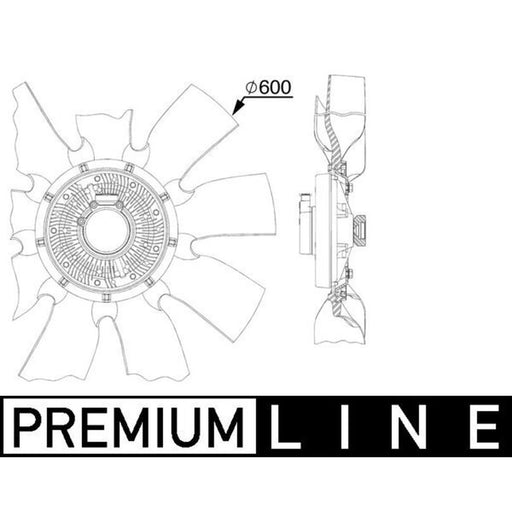 Mahle Engine Cooling Fan CFF 518 000P