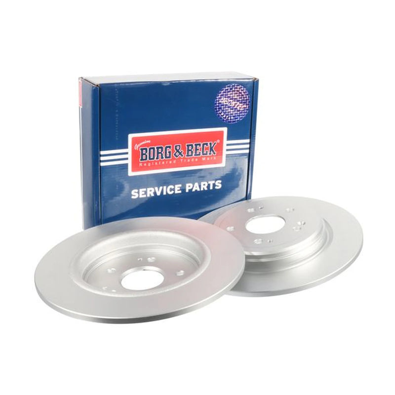 Borg & Beck 2 x Solid Rear Brake Discs BBD5574-x2