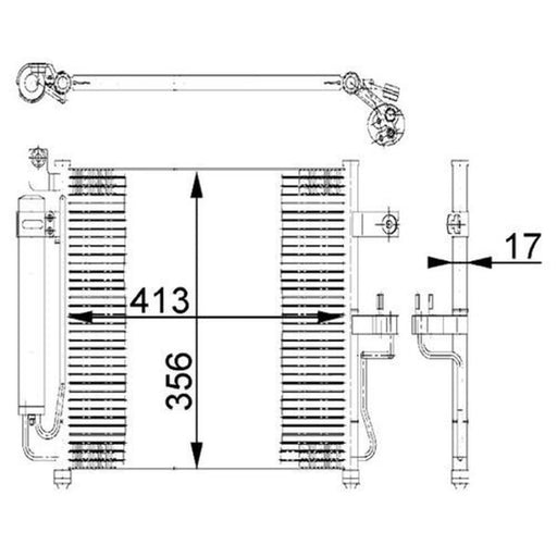 Mahle Air Conditioning Condenser AC 677 000S