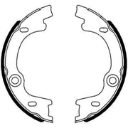 Textar Parking Brake Shoe Set 91076400