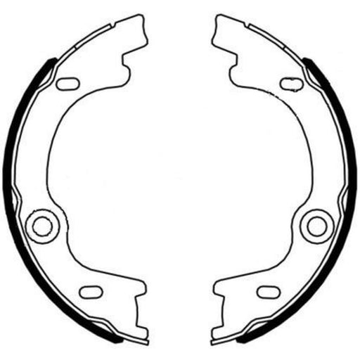 Textar Parking Brake Shoe Set 91076400