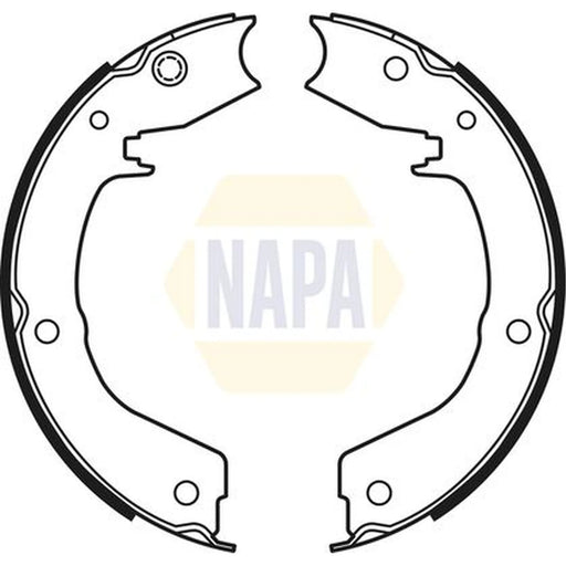 NAPA Parking Brake Shoe Set NBS5040