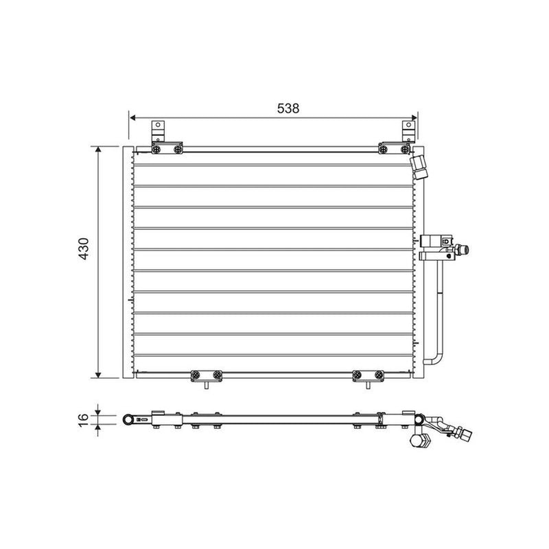 Valeo Air Conditioning Condenser 822740