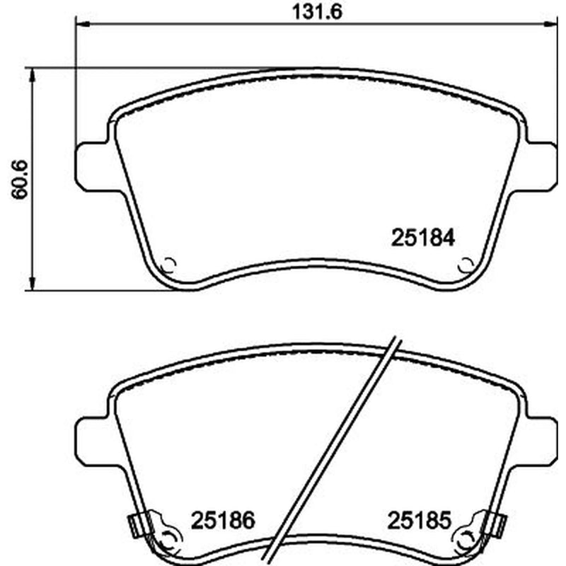 Mintex Front Brake Pad Set MDB3097
