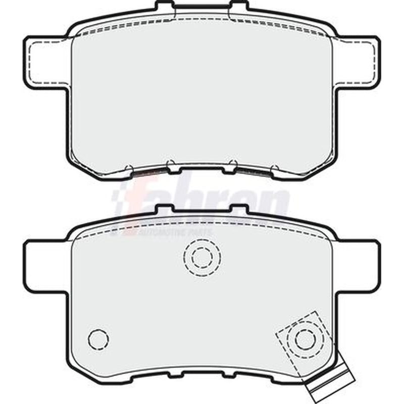 Fahren Rear Brake Pad Set FBP3678