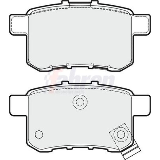 Fahren Rear Brake Pad Set FBP3678
