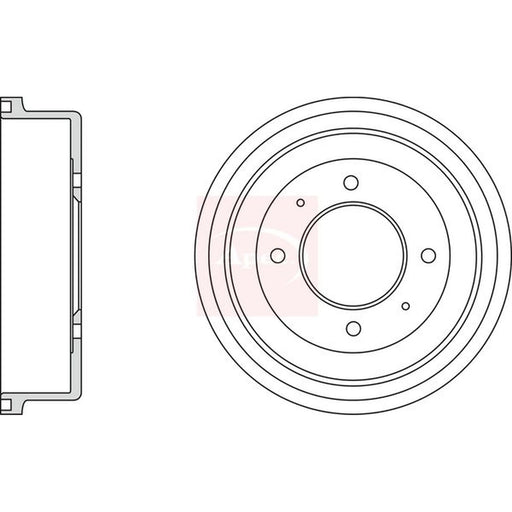 Apec Brake Drum Assembly Rear DRM9981