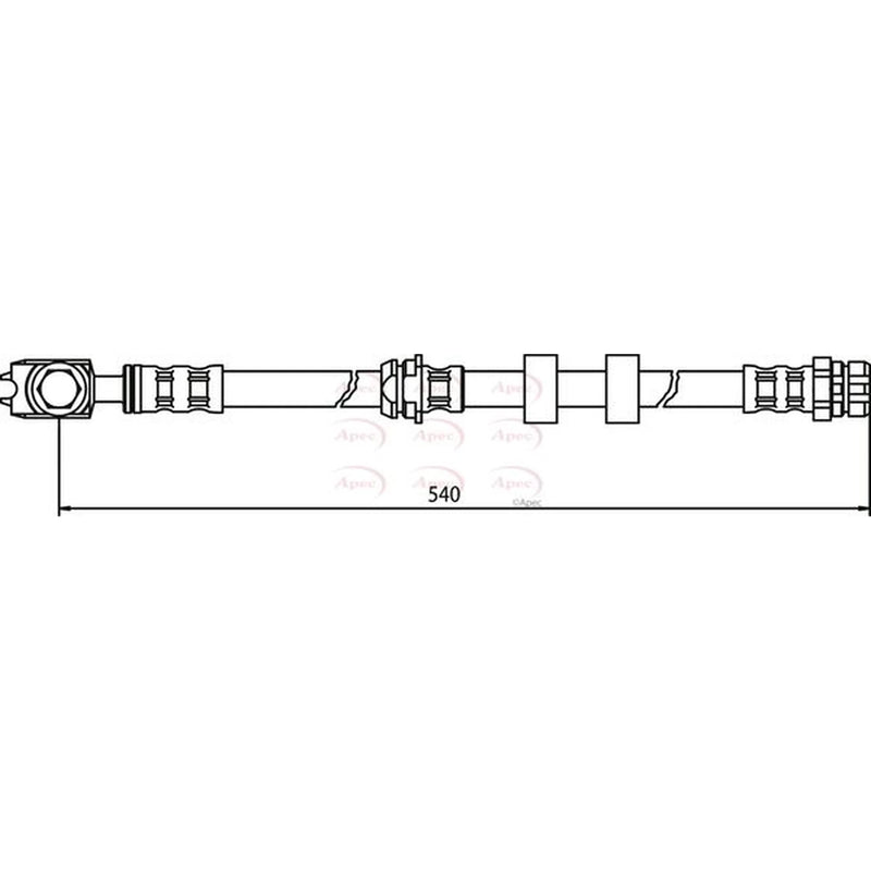 Apec Brake Hydraulic Hose Line Front HOS3513