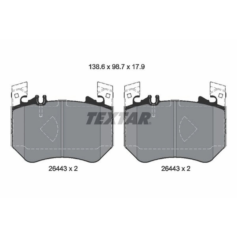 Textar Front Brake Pad Set 2644301