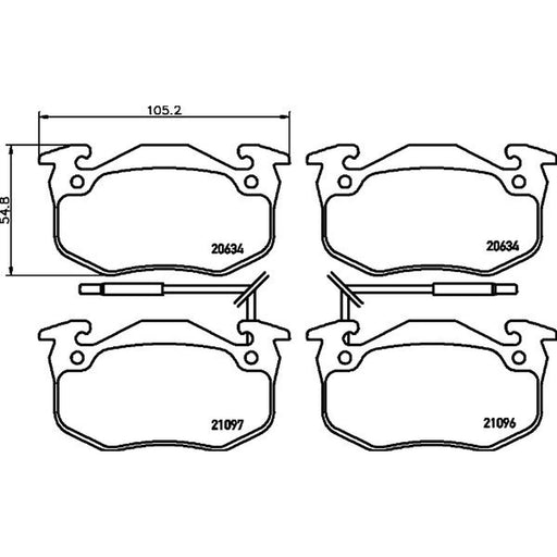 Mintex Front Brake Pad Set MDB1331