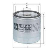 Mahle Engine Oil Filter OC 78