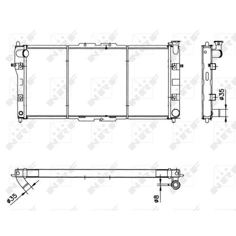 NRF Engine Radiator 52020
