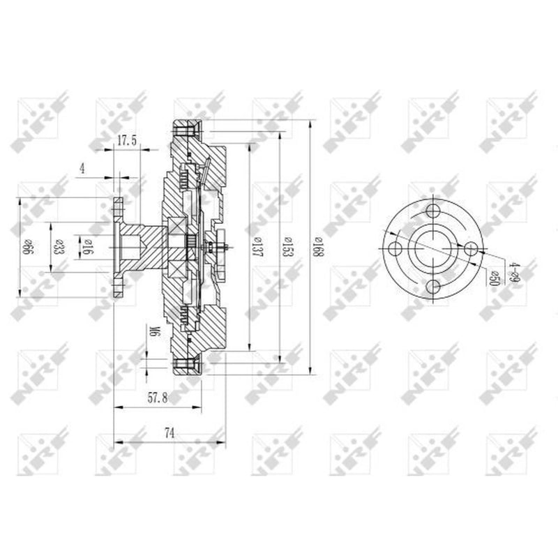 NRF Radiator Fan Clutch 49580