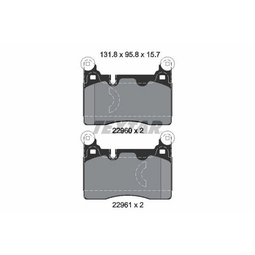 Textar Rear Brake Pad Set 2296001