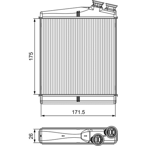 Valeo Heater Matrix Core Heat Exchanger 811512