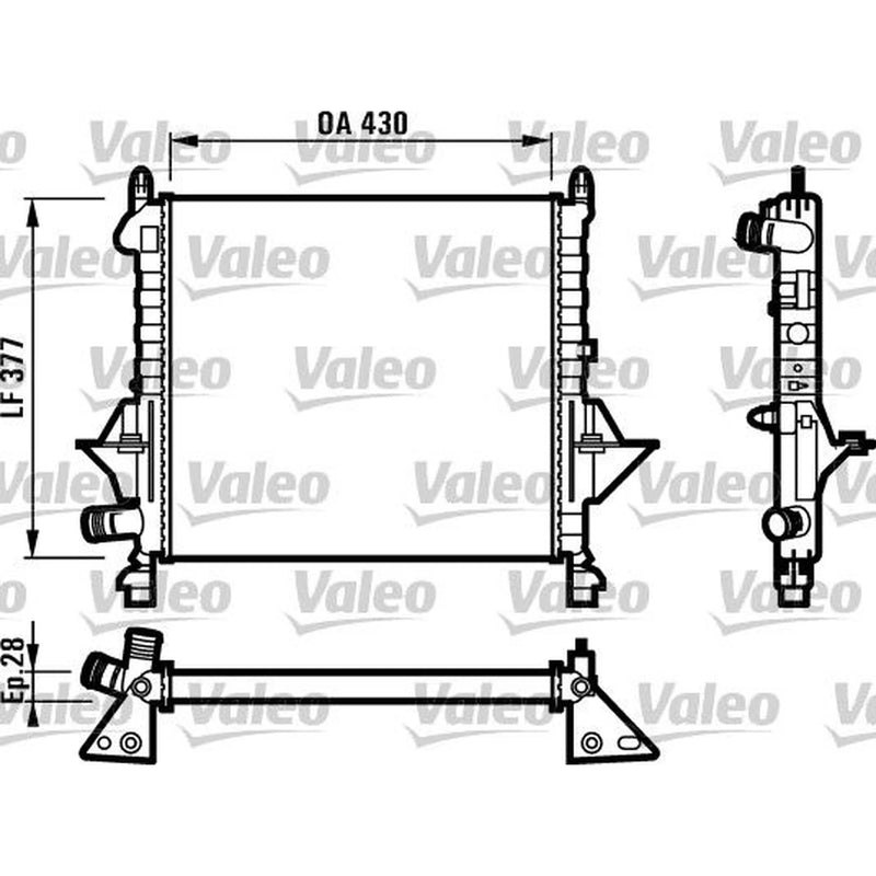 Valeo Engine Radiator 731552