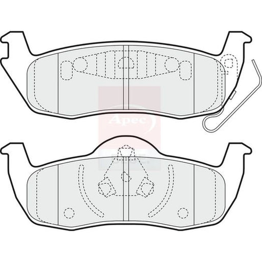 Apec Rear Brake Pad Set PD3613