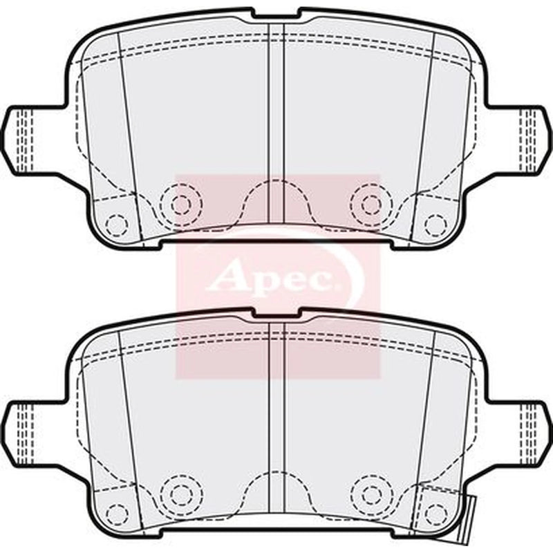 Apec Rear Brake Pad Set PAD2126